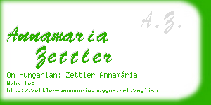 annamaria zettler business card